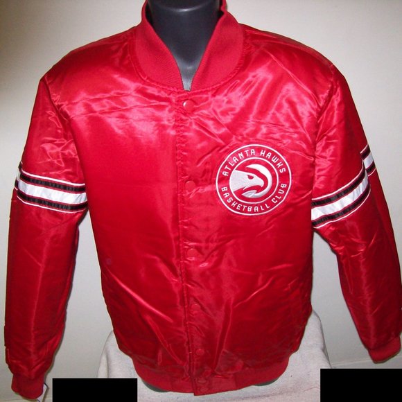 ATLANTA HAWKS Starter REVERSIBLE Jacket RED/BLACK - Picture 9 of 11